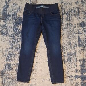 Old Navy Maternity Skinny Jeans Size 12 Low Panel Dark Wash